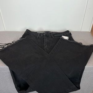 Wide Leg Black Jeans